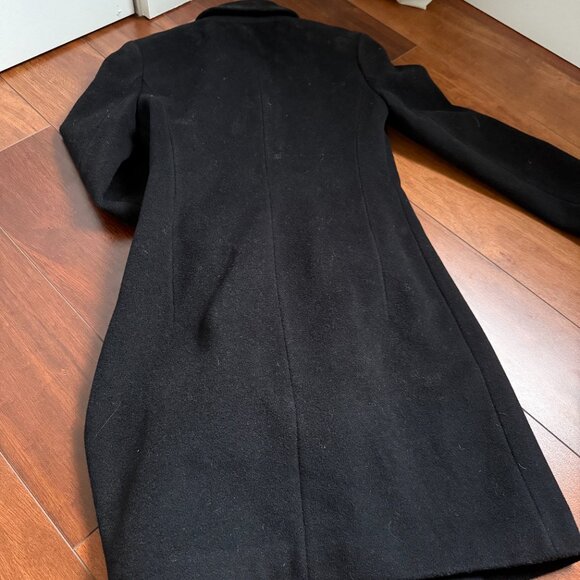 Aritzia Wilfred Womens Black Wool Pea Coat Sz XS - Picture 6 of 7